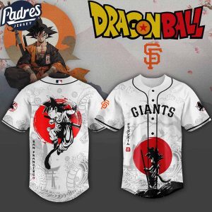 San Francisco Giants MLB X Dragon Ball Custom Baseball Jersey