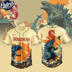 Seattle Mariners MLB Godzilla 2025 Baseball Jersey