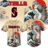 Seattle Mariners MLB X Catzilla Personalized Baseball Jersey