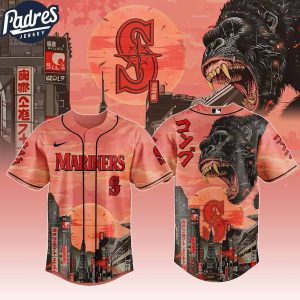 Seattle Mariners MLB X Japanese Heritage Kong Custom Baseball Jersey