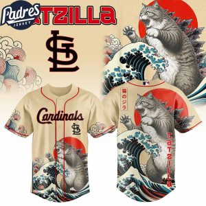 St Louis Cardinals MLB X Catzilla Personalized Baseball Jersey