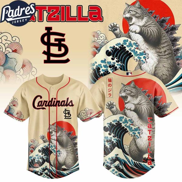 St Louis Cardinals MLB X Catzilla Personalized Baseball Jersey