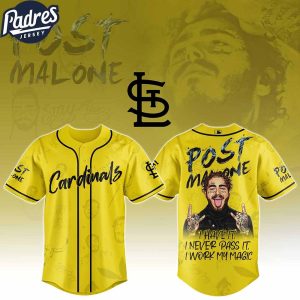 St Louis Cardinals MLB X Post Malone Tour Custom Baseball Jersey 1