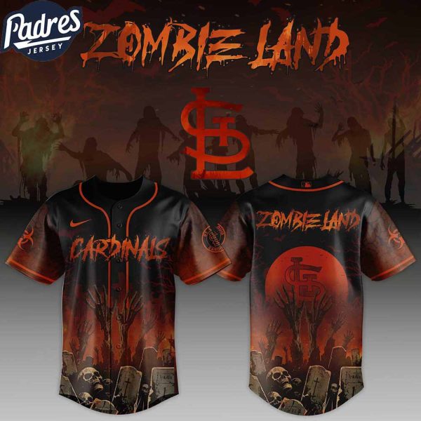 St Louis Cardinals MLB X Zombie Land Custom Baseball Jersey