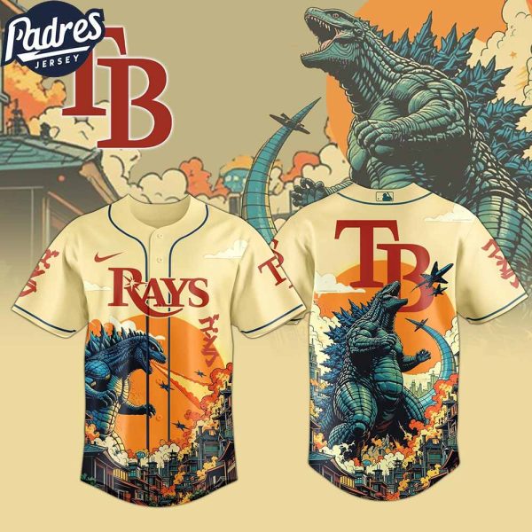 Tampa Bay Rays MLB Godzilla 2025 Baseball Jersey