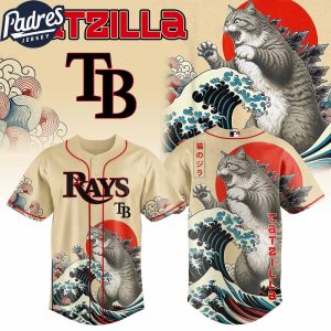 Tampa Bay Rays MLB X Catzilla Personalized Baseball Jersey