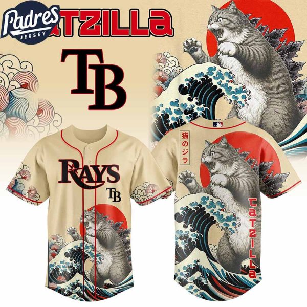 Tampa Bay Rays MLB X Catzilla Personalized Baseball Jersey