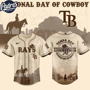 Tampa Bay Rays MLB X National Day Of Cowboy Personalized Baseball Jersey