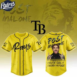 Tampa Bay Rays MLB X Post Malone Tour Custom Baseball Jersey 1