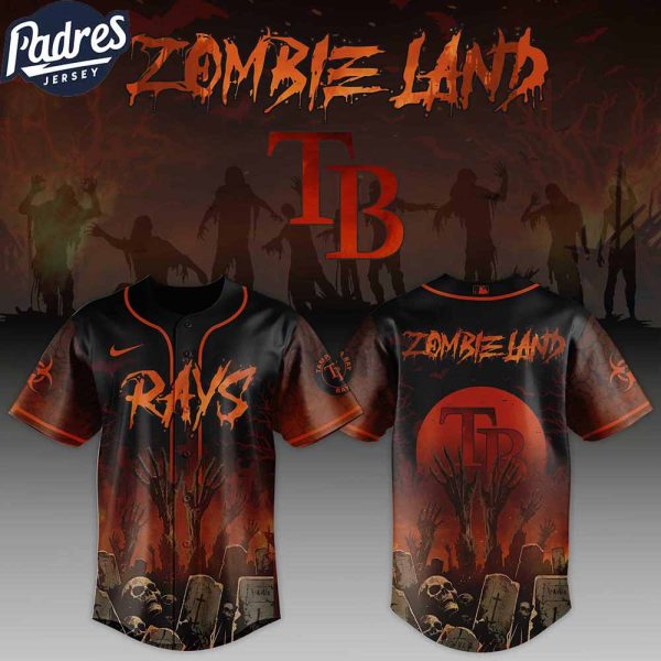 Tampa Bay Rays MLB X Zombie Land Custom Baseball Jersey