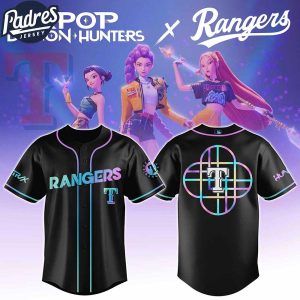Texas Rangers MLB X Kpop Demon Hunters Custom Baseball Jersey 1 1