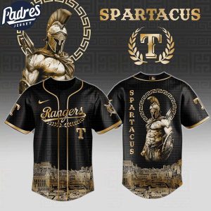 Texas Rangers MLB X Spartacus Custom Baseball Jersey