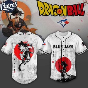 Toronto Blue Jays MLB X Dragon Ball Custom Baseball Jersey