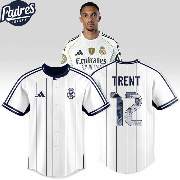 Trent Alexander-Arnold 12 Real Madrid Custom Baseball Jersey