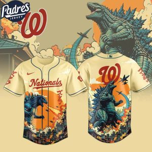 Washington Nationals MLB Godzilla 2025 Baseball Jersey