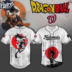Washington Nationals MLB X Dragon Ball Custom Baseball Jersey