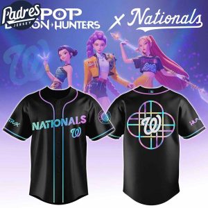 Washington Nationals MLB X Kpop Demon Hunters Custom Baseball Jersey 1 1