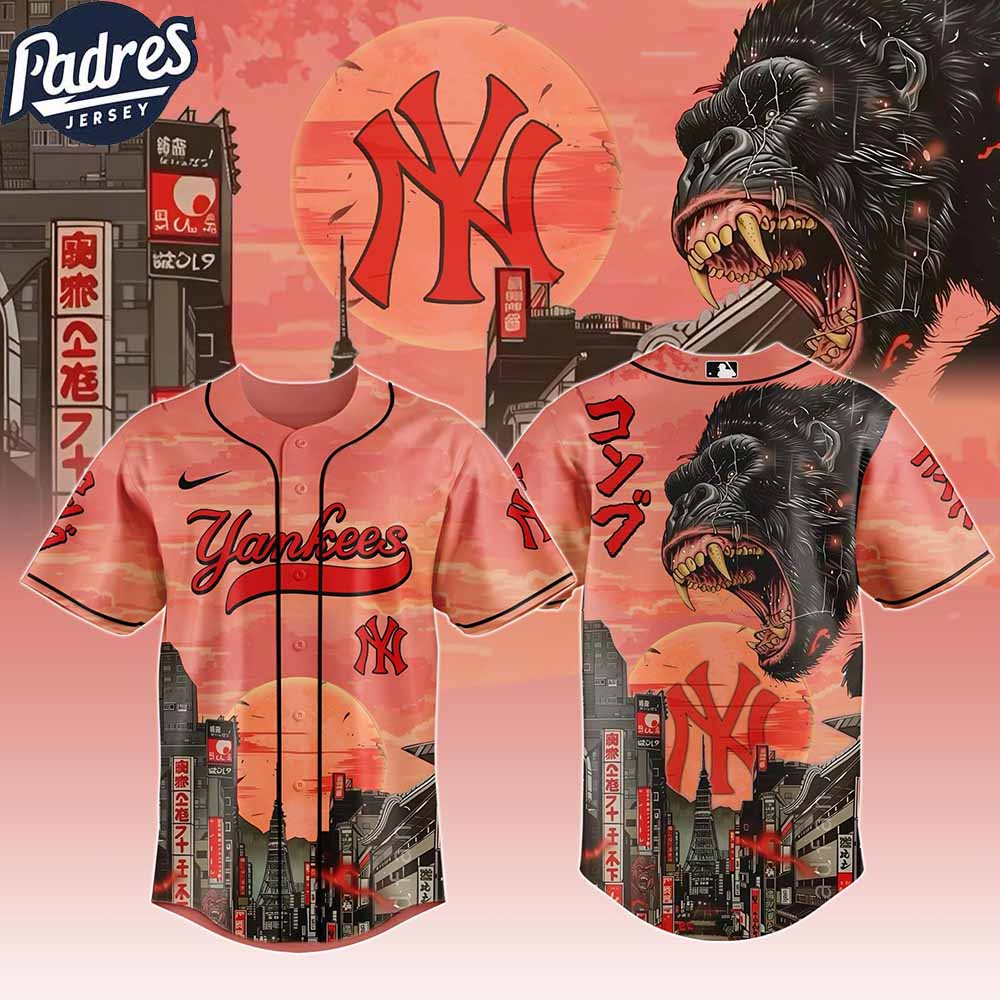 New York Yankees MLB X Japanese Heritage Kong Custom Baseball Jersey