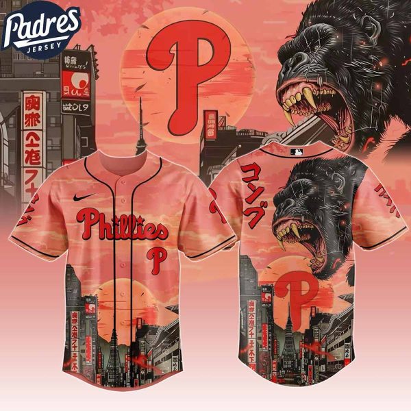 Philadelphia Phillies MLB X Japanese Heritage Kong Custom Baseball Jersey