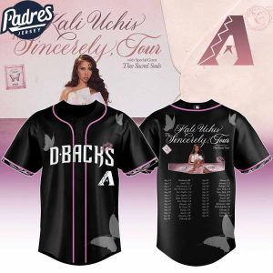 Arizona Diamondbacks MLB x Kali Uchis The Sincerely Tour Custom Baseball Jersey