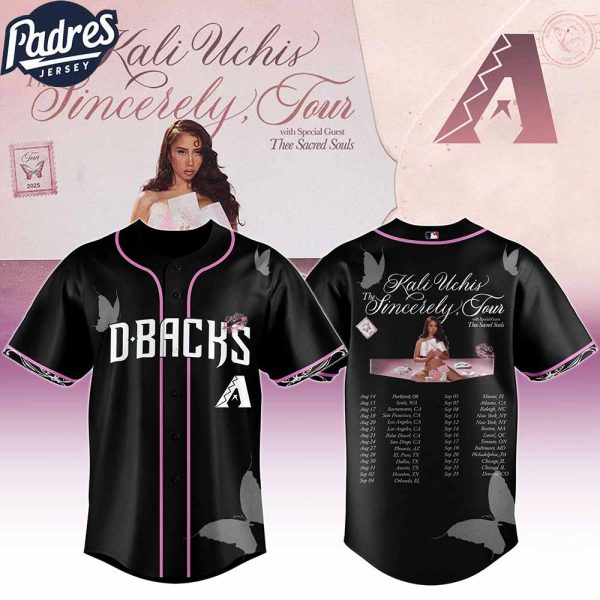 Arizona Diamondbacks MLB x Kali Uchis The Sincerely Tour Custom Baseball Jersey