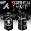 Atlanta Braves MLB x Ice Nine Kills Welcome to Horrorwood Custom Baseball Jersey