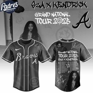Atlanta Braves MLB x Kendrick Lamar x SZA Grand National Tour Custom Baseball Jersey