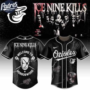 Baltimore Orioles MLB x Ice Nine Kills Welcome to Horrorwood Custom Baseball Jersey