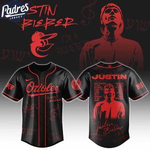 Baltimore Orioles MLB x Justin Bieber Personalized Baseball Jersey