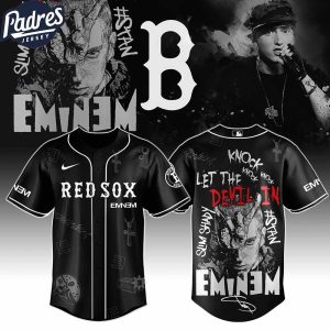 Boston Red Sox MLB x Eminem Stans To Launch In Theatres Worldwide Custom Baseball Jersey