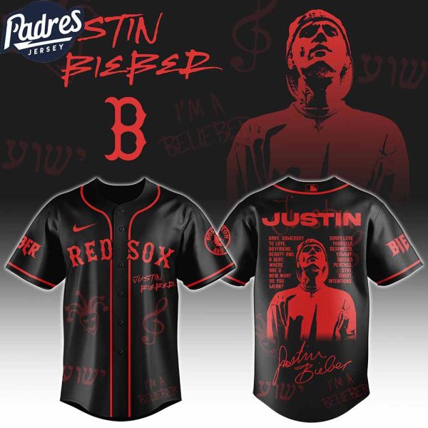 Boston Red Sox MLB x Justin Bieber Personalized Baseball Jersey