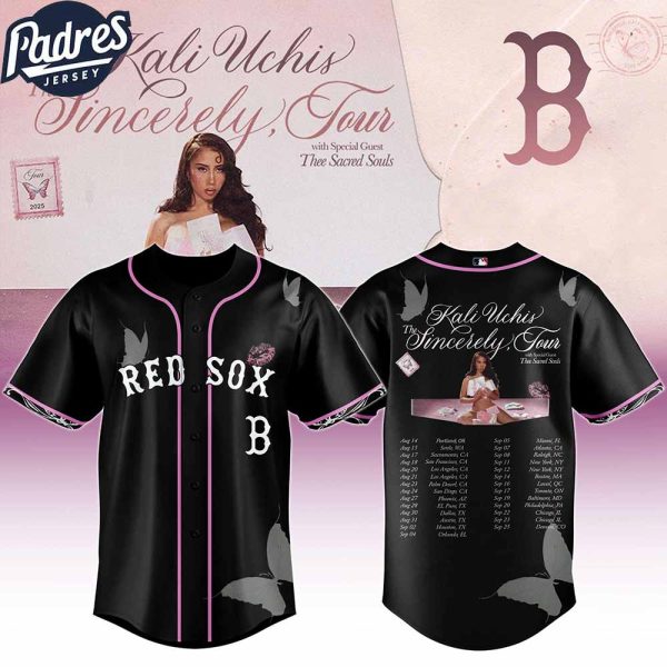 Boston Red Sox MLB x Kali Uchis The Sincerely Tour Custom Baseball Jersey