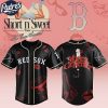 Boston Red Sox MLB x Sabrina Carpenter Short n' Sweet Black Velvet Custom Baseball Jersey