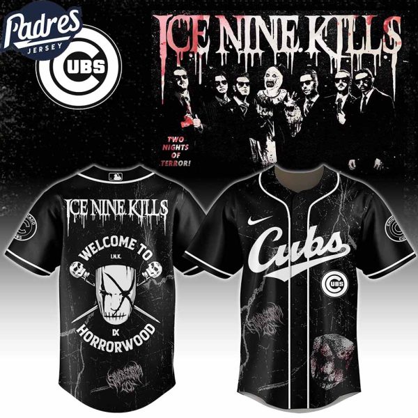Chicago Cubs MLB x Ice Nine Kills Welcome to Horrorwood Custom Baseball Jersey