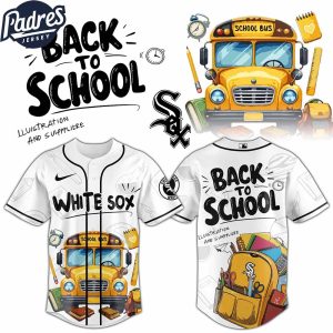Chicago White Sox MLB x Back To School Custom Baseball Jersey