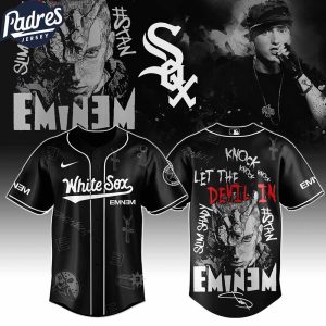 Chicago White Sox MLB x Eminem Stans To Launch In Theatres Worldwide Custom Baseball Jersey