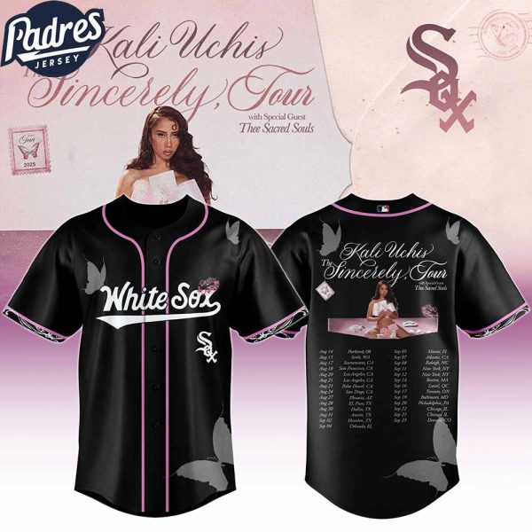 Chicago White Sox MLB x Kali Uchis The Sincerely Tour Custom Baseball Jersey