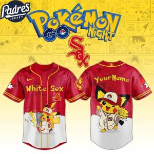 Chicago White Sox MLB x Pokemon GO Night Custom Baseball Jersey