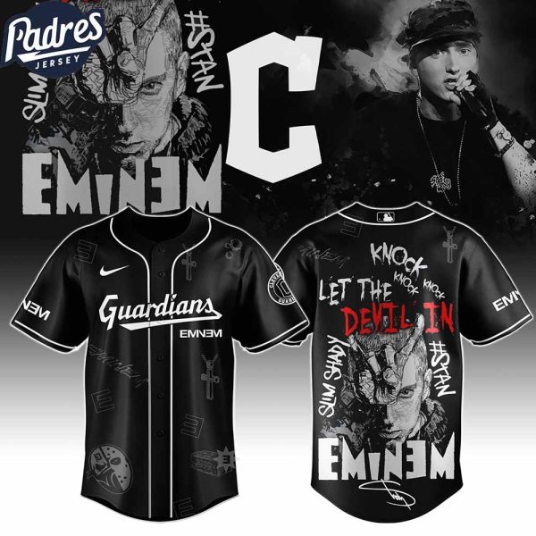 Cleveland Guardians MLB x Eminem Stans To Launch In Theatres Worldwide Custom Baseball Jersey