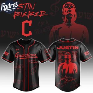 Cleveland Guardians MLB x Justin Bieber Personalized Baseball Jersey