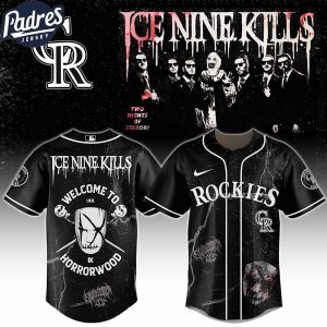 Colorado Rockies MLB x Ice Nine Kills Welcome to Horrorwood Custom Baseball Jersey