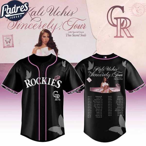Colorado Rockies MLB x Kali Uchis The Sincerely Tour Custom Baseball Jersey