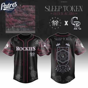 Colorado Rockies MLB x Sleep Token Even In Arcadia Tour 2025 Custom Baseball Jersey