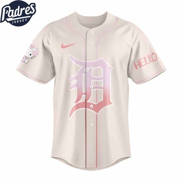 Detroit Tigers Hello Kitty 2025 For Fans Baseball Jersey 2