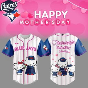 Detroit Tigers Hello Kitty Happy Mothers Day 2025 Baseball Jersey 1