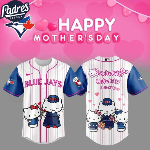 Detroit Tigers Hello Kitty Happy Mothers Day 2025 Baseball Jersey 1