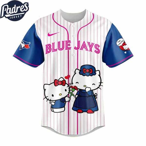 Detroit Tigers Hello Kitty Happy Mothers Day 2025 Baseball Jersey 2