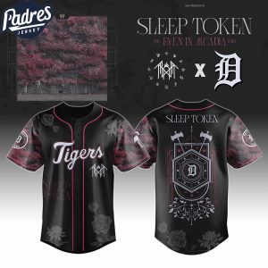 Detroit Tigers MLB x Sleep Token Even In Arcadia Tour 2025 Custom Baseball Jersey