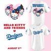 Hello Kitty And Friends Los Angeles Dodgers Baseball Jersey Shirt