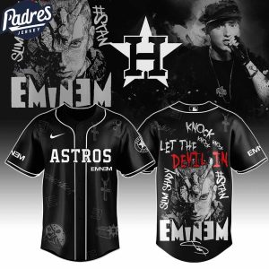 Houston Astros MLB x Eminem Stans To Launch In Theatres Worldwide Custom Baseball Jersey